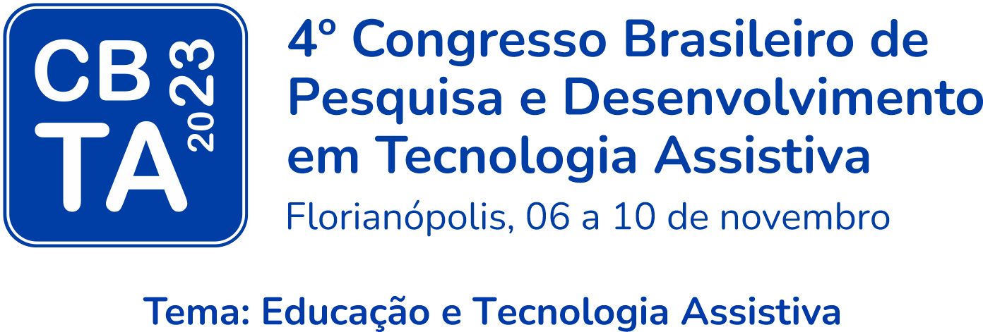 Quarto Congresso Brasileiro de Pesquisa e Desenvolvimento em Tecnologia Assistiva