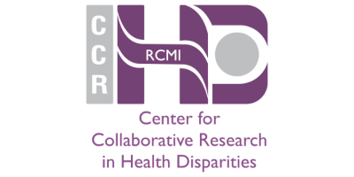 Logomarca: Center for Collaborative Research in Health Disparities - CCR / RCMI